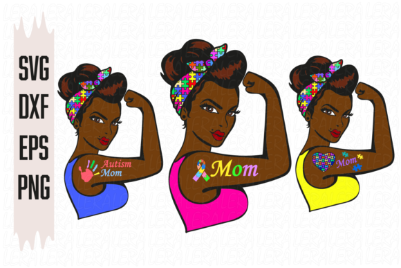 Afro Mom, Autism Mom: Graphics and Illustrations