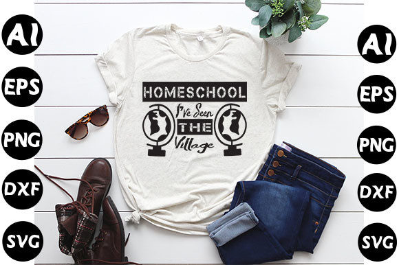 Homeschool Mom Quote Design: Graphics for T-Shirt Designs