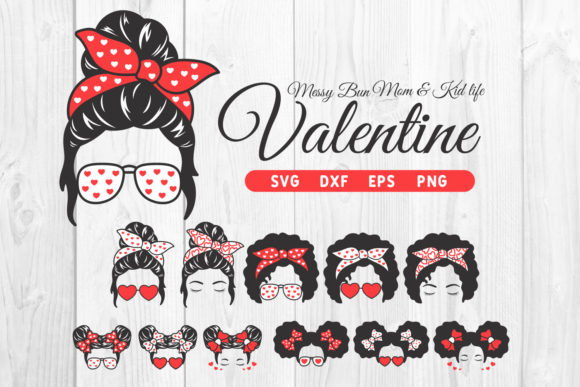Messy Bun Mom Graphics & Print Templates