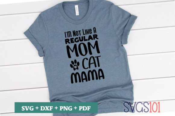 Mom Cat Mama Graphics for T-Shirt Designs